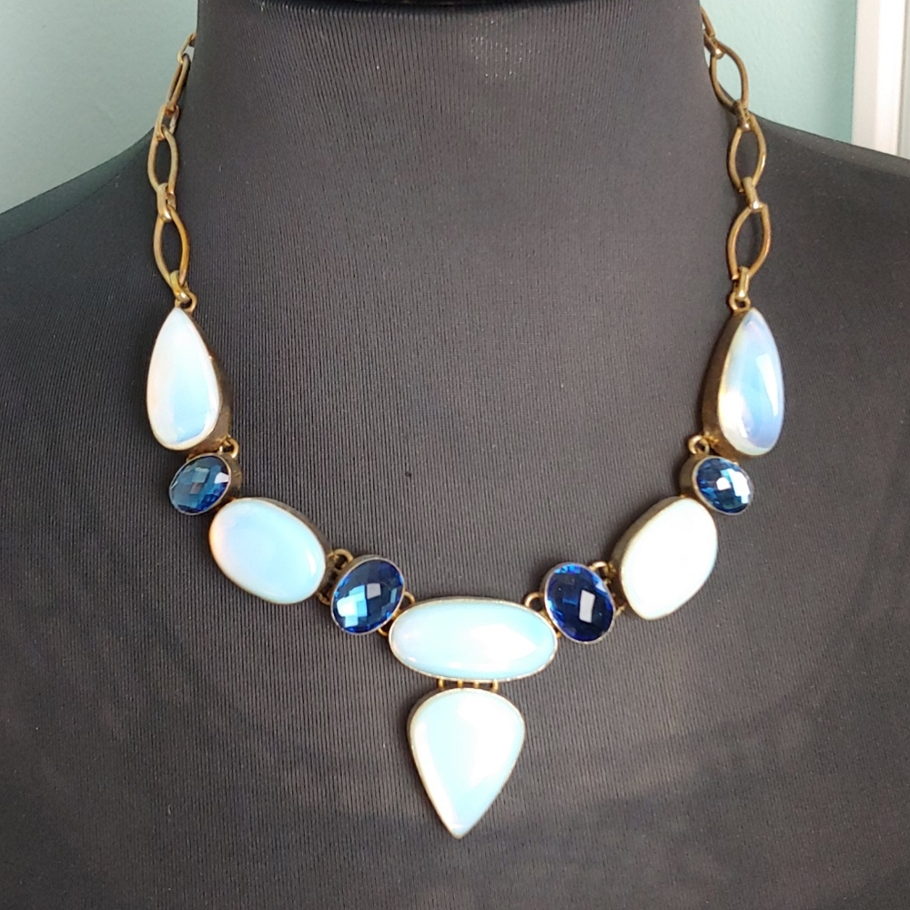 Gorgeous shades of blue stones and silver